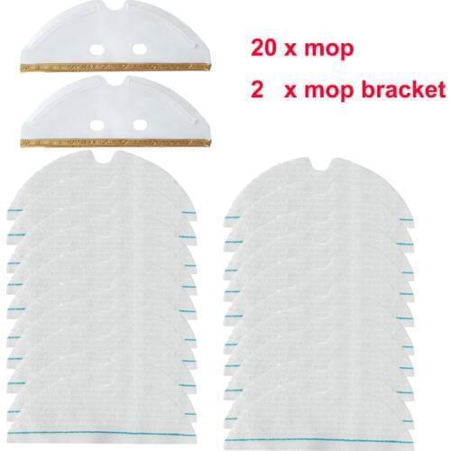 Disposable Mops with Mop Cloth Board for Xiaomi Roborock S6 T6 S5 Robot Vacuum Cleaner Mopping Cloth Pads Accessories