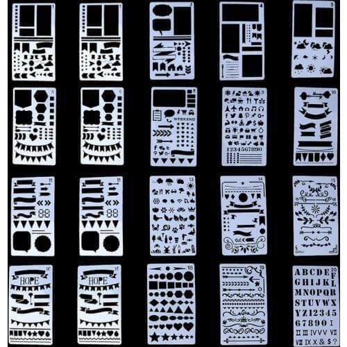 Different Painting Stencil DIY Home Decor Planner Scrapbooking Album Craft Art NEW &K125