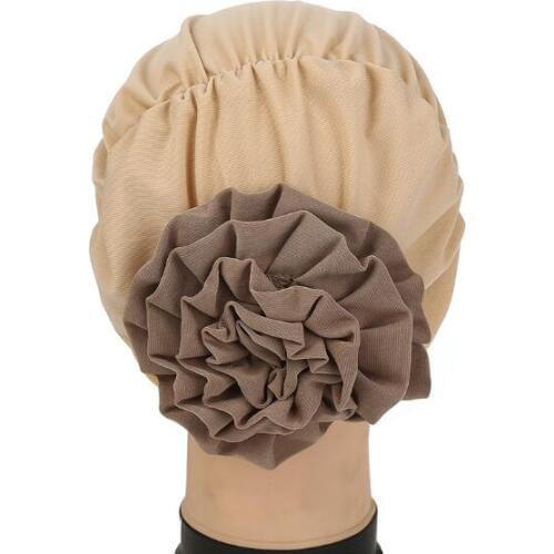 Hats Hot Sales Double Color Women Beanie Caps Elastic Cloth Towel Cap After Wearing Flowers Muslim Hat Chemotherapy Cap