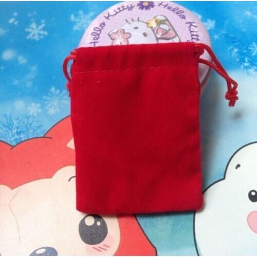 SPECIAL SALE (20pcs/lot) 7x 9 cm red velvet jewelry bag velvet pouch bag jewelry for gift earing jade necklace watch