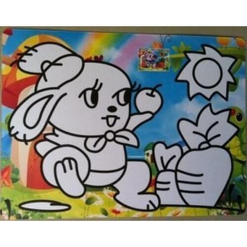 On sales Free shipping 1100pcs/lot, Sand art sticker card for childrens sand paint