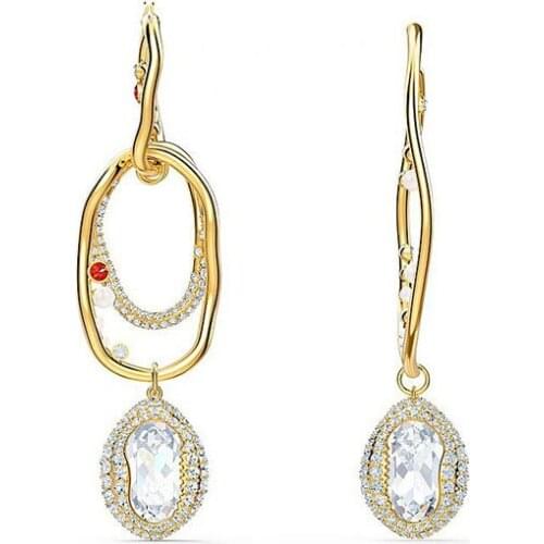 Swa 1:1 Irregular Ear Drop Hollow Earrings for Women Fashion