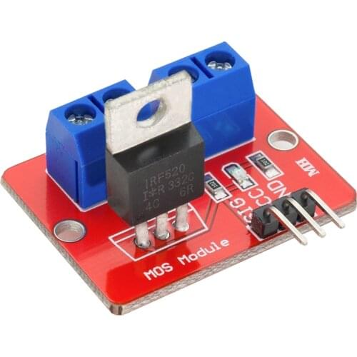 0-24V Top Mosfet Button IRF520 MOS Driver Module For Arduino MCU ARM Raspberry pi