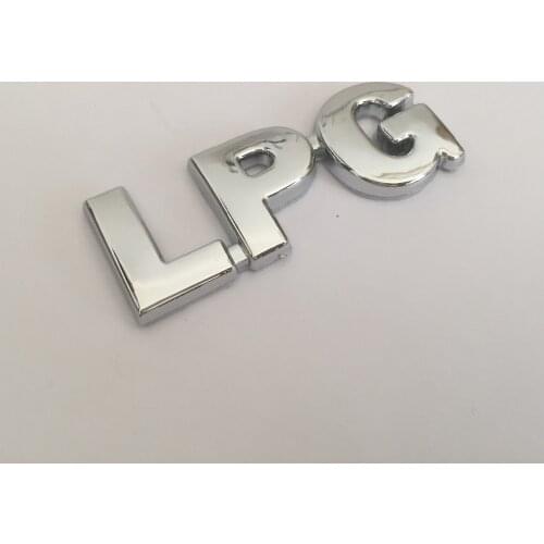 1pcs 3D ABS high quality LPG car Letter Rear trunk Decals Emblem badge sticker Decal auto Accessories