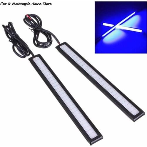 1PC Hot Sale 17cm Waterproof Daytime Running Light Blue Super Bright LED Car COB Lights DRL Driving Running Lamp 12V Day Light
