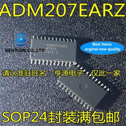 10Pcs ADM207 ADM207EARZ SOP24 in stock 100% new and original