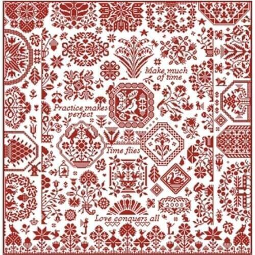 14/18/22/25/28CT Jigsaw Garden Time flies patterns Counted Cross Stitch Cross Stitch Kits Embroidery Needlework Sets