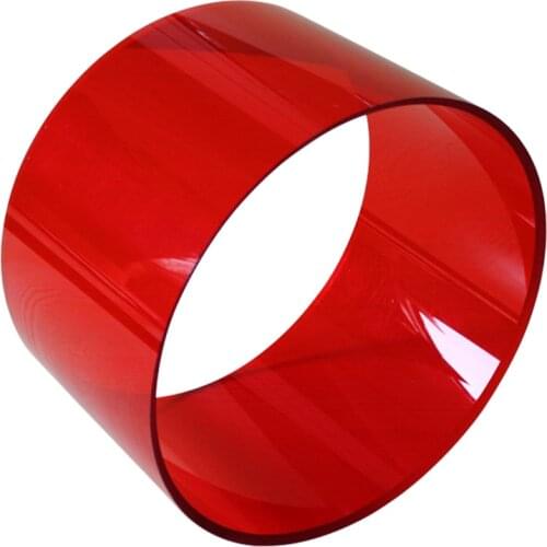 13*8inch acrylic drum body drum shells undrilled with 45 degree bearing edge