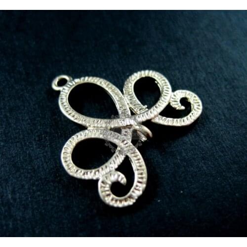 18x20mm matte gold victorian flower pendant charm earrings chandelier DIY jewelry supplies 1850153