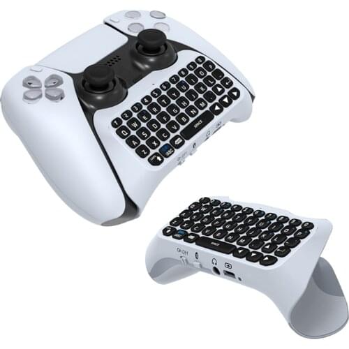 3.5mm Wireless Gamepad Keyboard Controller Chat Pad for PS5 Dual sence Built in Speaker Gamepad Keyboard