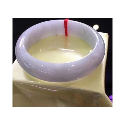 56--60mm Natural Emerald Jadeite Jade Bangle Bracelet Handmade