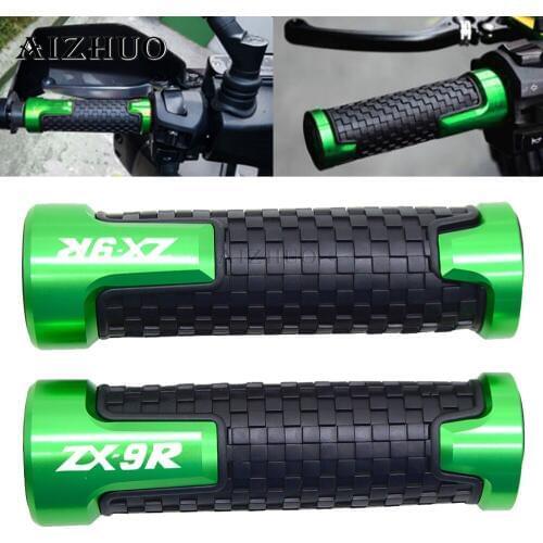 7/8"22mm Motorcycle Accessories Handlebar Grips Handle Bar Hand Bar Motorbike For KAWASAKI ZX9R ZX 9R ZX-9R 1998-2003 2002 2001