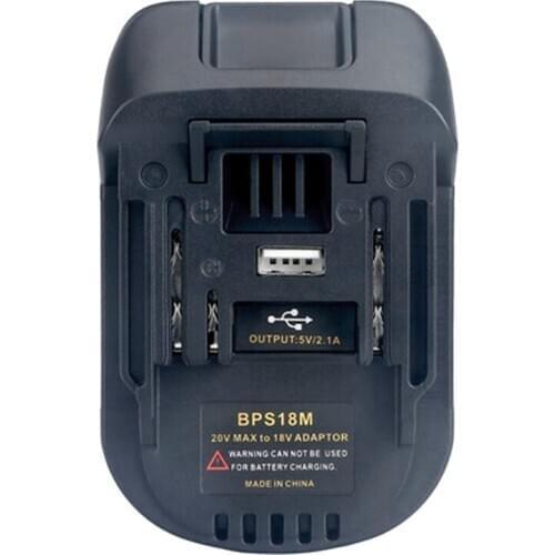 Bps18M Battery Adapter For 20V Lithium For Porter Cable 20V Lithium Battery For Makita Bl1830 Bl1840 18V Battery