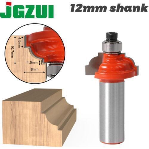 1pcs12mm Shank wood router bit Straight end mill trimmer cleaning flush trim corner round cove box bits tools Milling Cutter