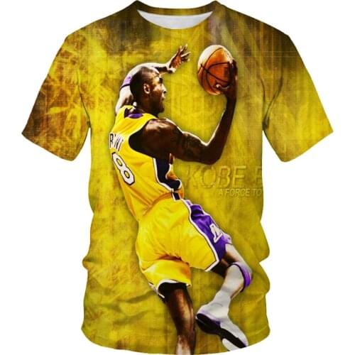 T-shirt for men Star player classic action 3D printing mens and t-shirt fashion sports shirt outdoor loose large size for men