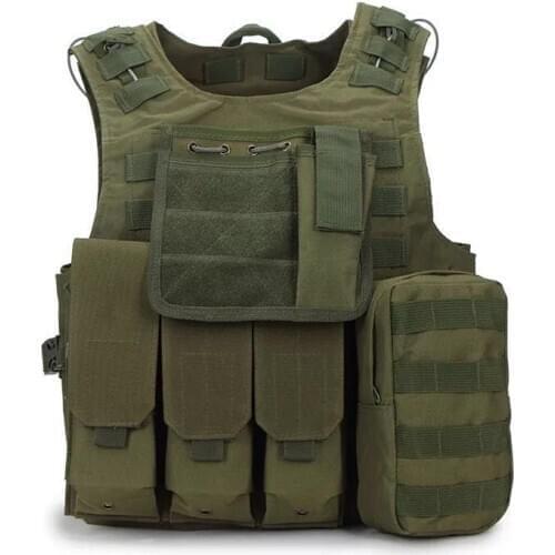 OEM Camouflage Amphibious Cosplay Protective Military Army Vest with Molle System Tactical Training