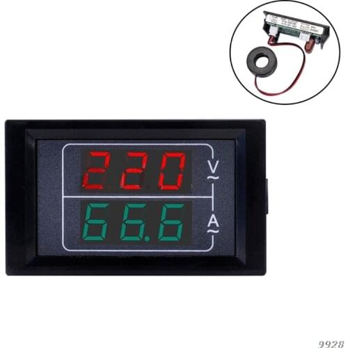Mini Digital Voltmeter Ammeter AC50-500/0-600v LED Display Volt Ampere Voltage Meter Amperemeter Indicator Tester