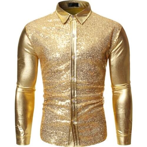 Striped Zipper Jacket Men Lapel Bottons Shiny Sequins Sparkle Gold Glitter For Mens Jackets And Coats Party Dance Show Clothing