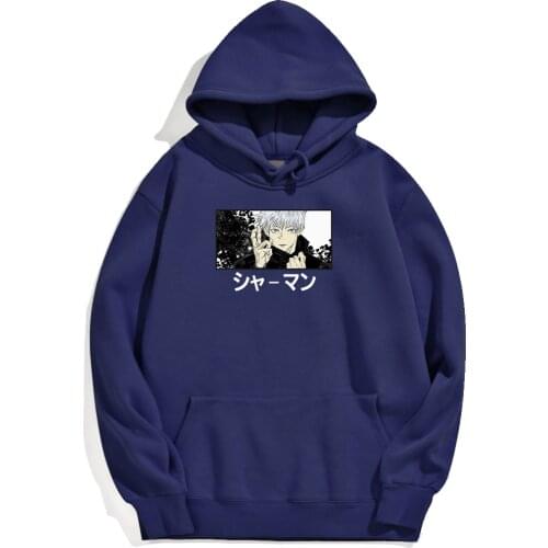 Funny Jujutsu Kaisen Men Hoodies Street Casual Comics Man Hoodies Hip Hop Street Costumes Oversized Warm Sweatshirts Men