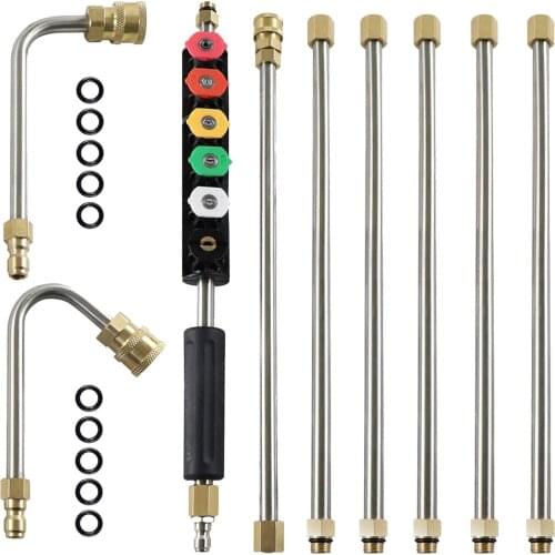 9pcs Pressure Washer Extension Wand Set Power Washer Replacement Lance