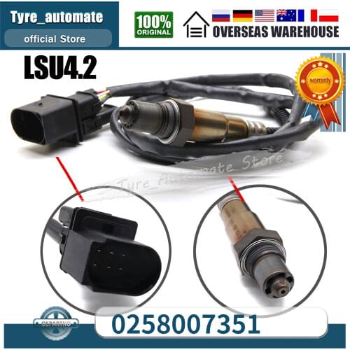 NEW for Bosch 0258007351 5-wire Oxygen Sensor For 99-05 VW Jetta Beetle Golf Audi A4 TT