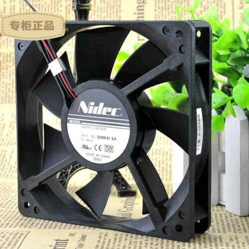 Original authentic NIDEC 12 cm 12025 fan A35741-16CIS1 12V 0.39A double ball