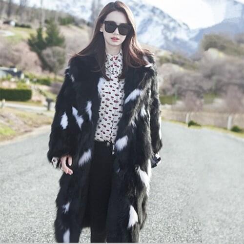Autumn and winter new fur clothing imitation fox fur fur coat long coat trim special offer to keep warm Fur coat women jacket