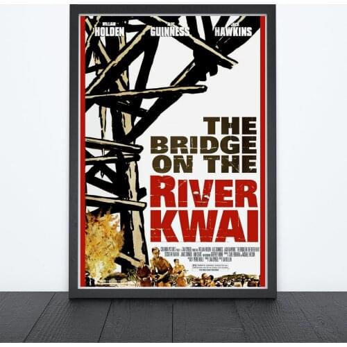 The Bridge on the River Kwai Poster Adventure Epic War Film Wall Decor Retro Print Art Gift