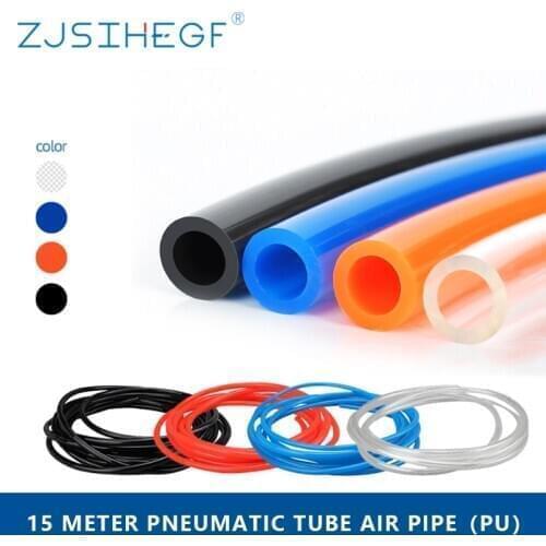15 Meters Air Hose Pipe High Quality Pneumatic Component For Compressor Pneumatic Hose Pu Pipe For Pneumatic Wholes