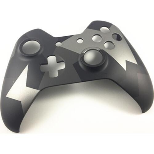Camo Gray Camouflage Front Faceplate Limited Edition Housing Top Front Shell Case for Xbox One Wireless Controller Replacement