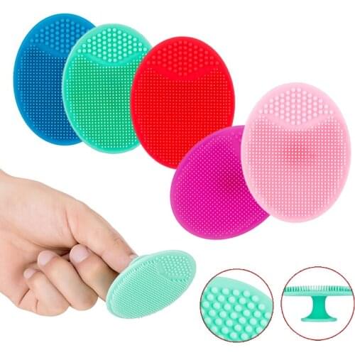 Facial Silicone Brush Facial Cleansing Massager Brush Pad High Quality Portable Skin Tools Blackhead Remove Deep Clean