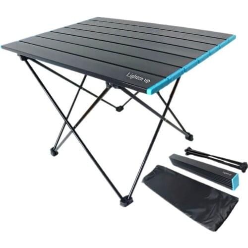 Aluminum Alloy Table Camping Outdoor Table Folding Portable Black Blue Table