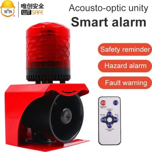 LED warning light Wired 120dB Loudly Siren Horn for Home Security Sound Alarm System police siren horn loud speaker car factory