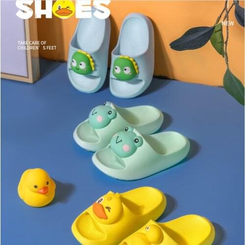Girl Boys Slippers Children Sandals Summer Cartoon Kids Shoes Plastic EVA Soft Breathable Antislip Baby Toddler Bathroom Shoes