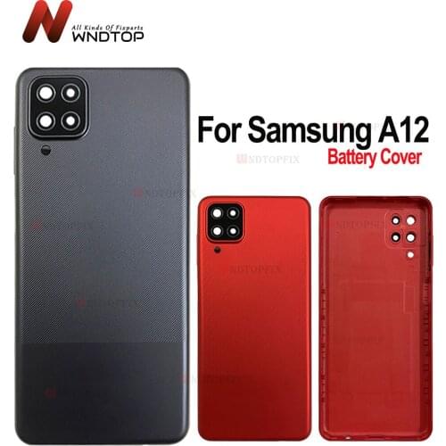 For Samsung Galaxy A12 A125 Battery Back Cover Door Rear Housing Case Assembly Repair Parts For Samsung A12 A125F Back Housing