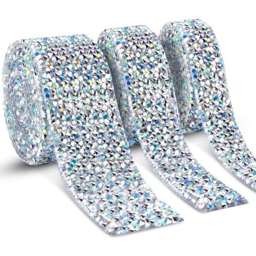 1 Yard Hot Fix Rhinestone Applique Strass Crystal Ribbon With Rhinestones For Clothing Iron On Applique For Dresses Decor