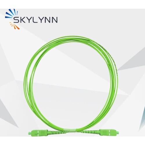 100PCS/Carton Green Cplor LSZH Jacket Garter SC/APC-SC/APC 3.5 Meter SX Core 1.6mm SM G657A2 Fiber Optic Patch Cord