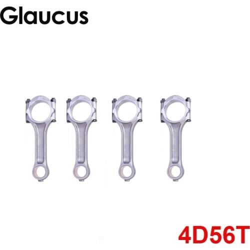 4PCS 4D56 4D56T engine connecting rod conrod con rod for Hyundai GALLOPER I HR 2.5TD 2.5L MD371001