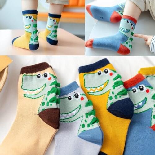 5 Pairs/lot Baby Girls Boys Socks Spring Autumn Cute Cartoon Fruit Cotton Socks For Kids Children Chritmas Knitted Sock Clothes