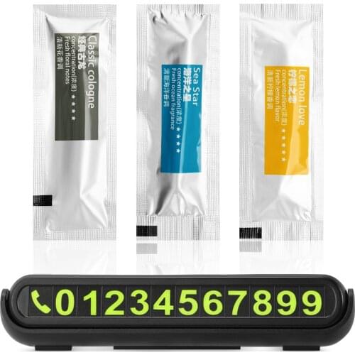 Car Temporary Parking Phone Number Card Air Freshener for Mercedes Benz A B C E GLA CLA GLK GL ML GLE Class BMW X1 X3 X4 X5