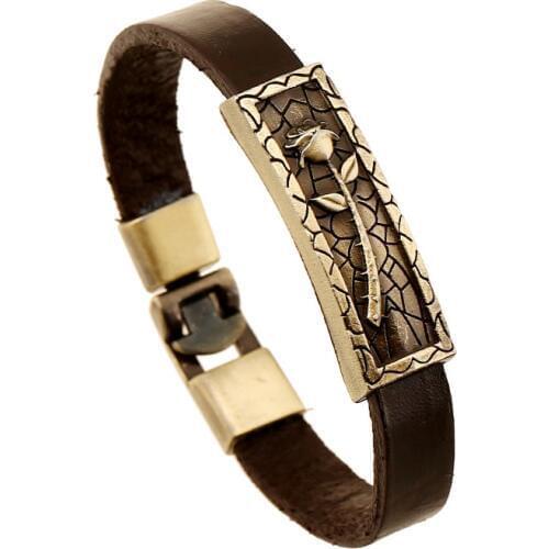 Metal Animal Bracelet Bangles Alloy Jewelry Wholesale Fashion Lizard Lady Leather Bracelet Charming for Men Jewelry Accessories
