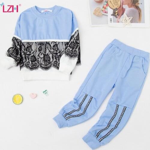 LZH Kids Clothes 2021 Autumn Winter Toddler Baby Girls Clothing 2pcs Outfit Children Casual Sport Suit For Girls Clothes Sets