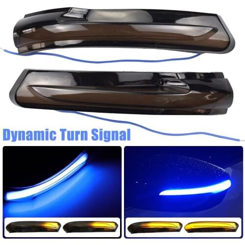 1 Pair Car Dynamic Blinker LED Turn Signal Light Side Mirror Indicator 3 Modes For Kia Forte K3 Cerato YD 2014-2018