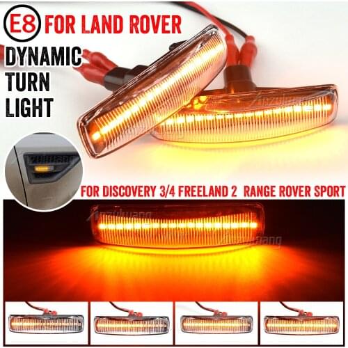 LED Side Marker Light For Land Rover Range Rover Sport Discovery 3 4 Freelander 2 Dynamic Signal Repeater Indicator Blinker