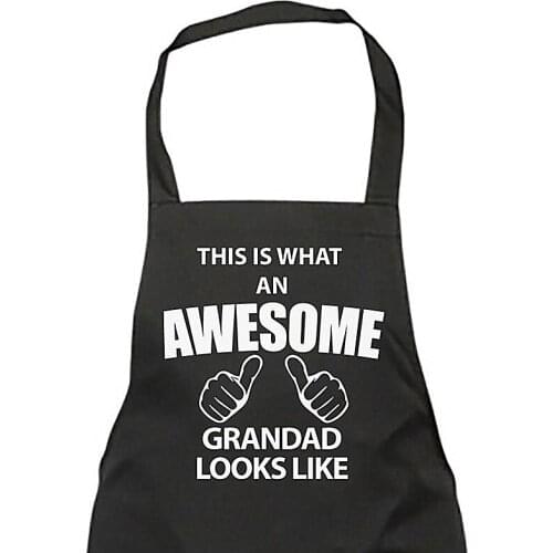 Custom Mens Baking Funny Apron,Personalise Grandad Apron Awesome Grandad Apron Mens Fathers Day Birthday Christmas Gift Idea