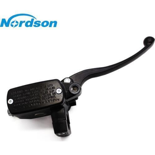 Nordson Black 1" 25mm Right Motorcycle Hydraulic Reservoir Brake Clutch Master Cylinder Lever For Honda Suzuki Kawasaki