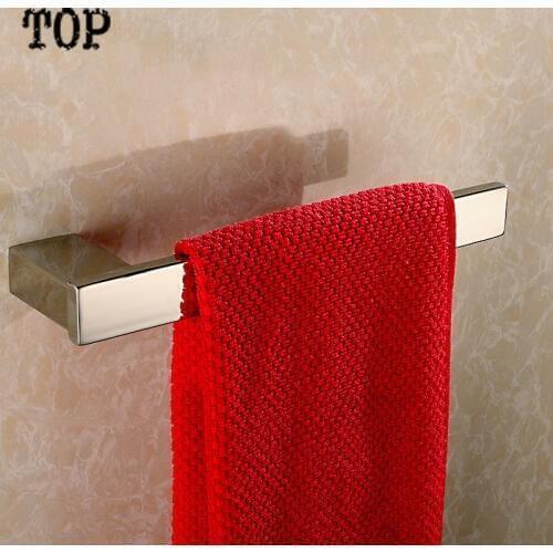 Stainless steel 304 square towel bar hanging towel ring square towel holder ring towel inox bathroom accessories