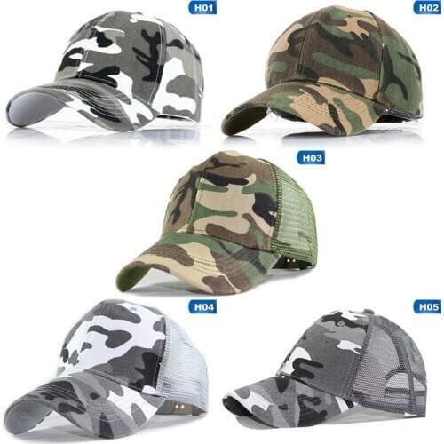 New Fashion Adjustable Unisex Army Camouflage Camo Cap Baseball Cap Men Women Casual Desert Hat Sun Hat