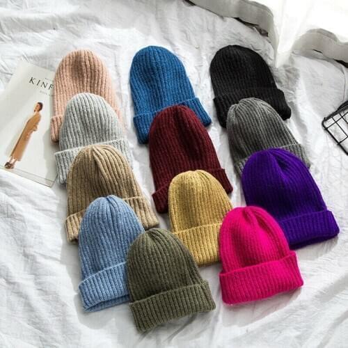 New Style Girl Sweet Cute Knit Ski Cap Women Winter Keep Warm Woolen Beanie Hat winter hats for women