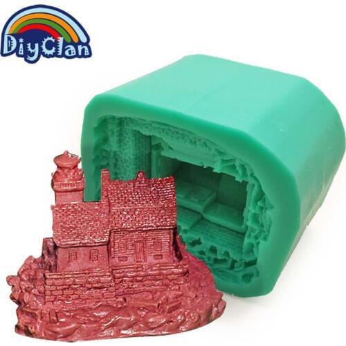 New arrival DIY silicone molds for cake pudding jelly dessert mould castle style handmade soap chocolate mold S0412CB20